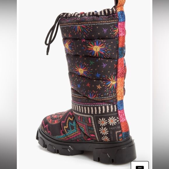FARM RIO 🌿Tall Lug Sole Puffer Boot - Picture 4 of 8